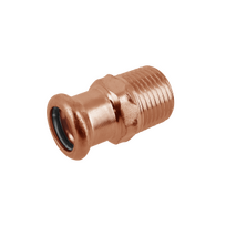 Copper-press Puntstuk 1/2"x12mm kiwa