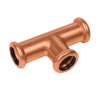 Copper-press T-stuk 12mm kiwa