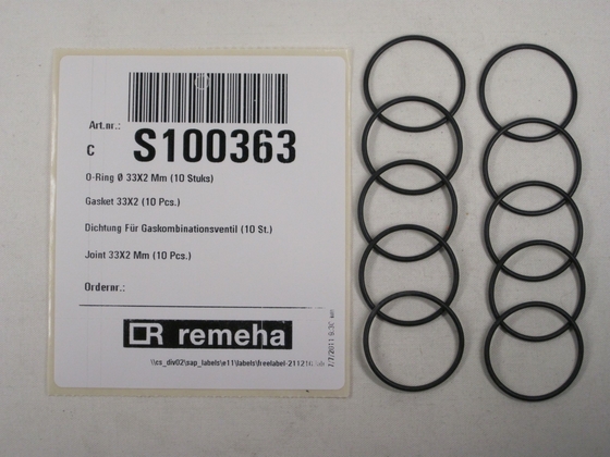 Remeha O-ring 33x2mm (10stuks) S100363 - afb. 1